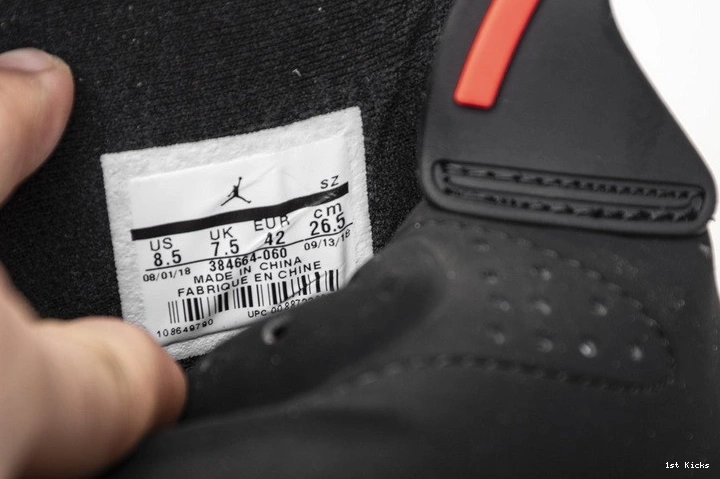 Jordan 6 Air Retro Infrared Black 384664-060 1009